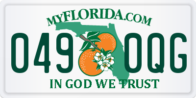 FL license plate 0490QG