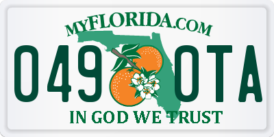 FL license plate 0490TA