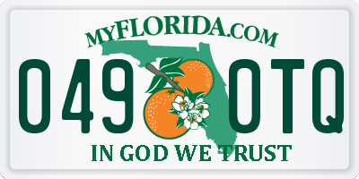 FL license plate 0490TQ