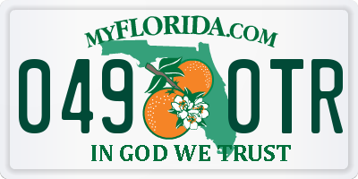 FL license plate 0490TR