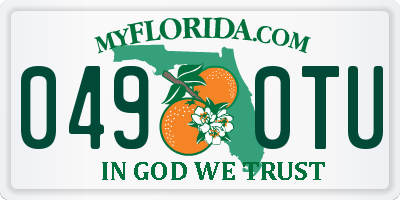 FL license plate 0490TU