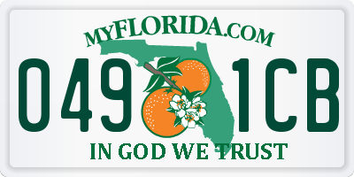 FL license plate 0491CB