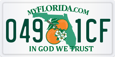FL license plate 0491CF