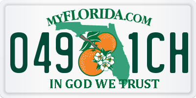 FL license plate 0491CH