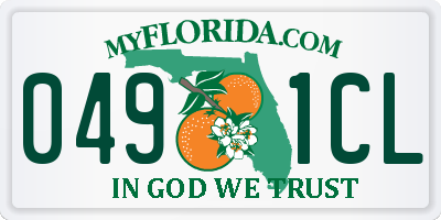 FL license plate 0491CL