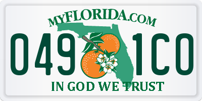 FL license plate 0491CO