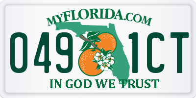 FL license plate 0491CT