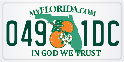 FL license plate 0491DC