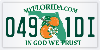FL license plate 0491DI