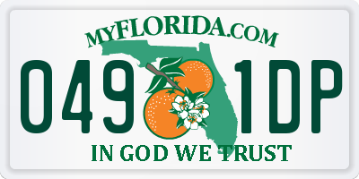 FL license plate 0491DP