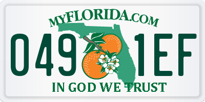 FL license plate 0491EF
