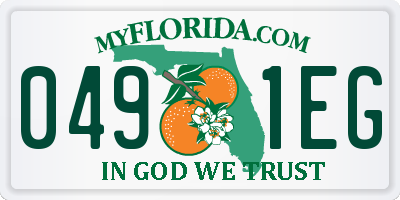 FL license plate 0491EG
