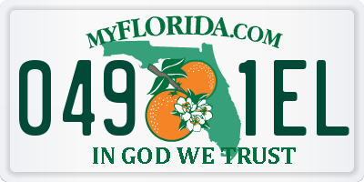 FL license plate 0491EL