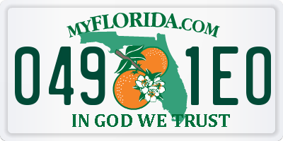 FL license plate 0491EO