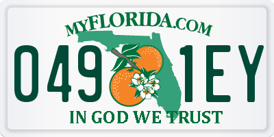 FL license plate 0491EY
