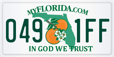 FL license plate 0491FF