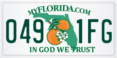 FL license plate 0491FG