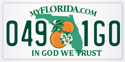 FL license plate 0491GO