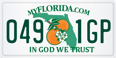FL license plate 0491GP