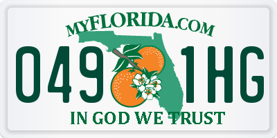 FL license plate 0491HG