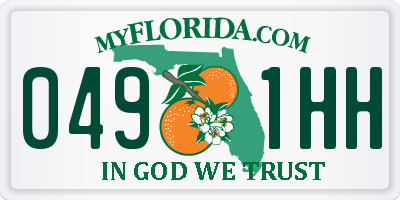 FL license plate 0491HH