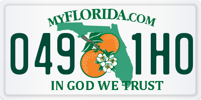 FL license plate 0491HO