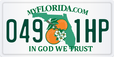 FL license plate 0491HP