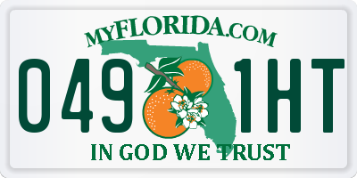 FL license plate 0491HT
