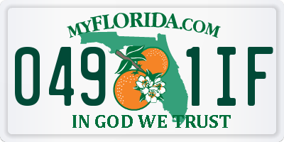 FL license plate 0491IF