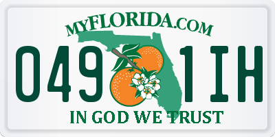 FL license plate 0491IH