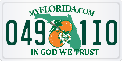 FL license plate 0491IO