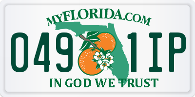 FL license plate 0491IP