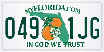 FL license plate 0491JG