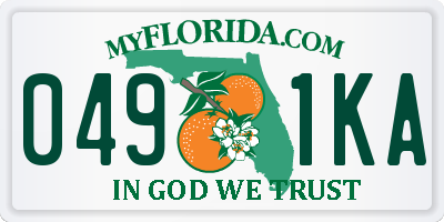 FL license plate 0491KA