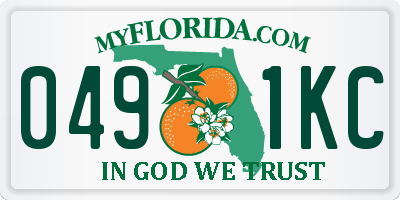 FL license plate 0491KC