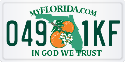 FL license plate 0491KF