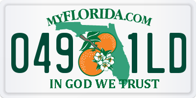 FL license plate 0491LD