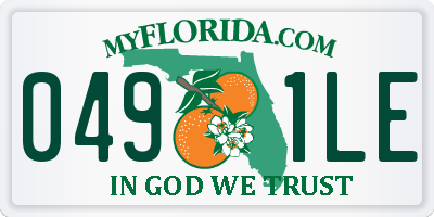 FL license plate 0491LE