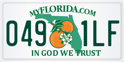 FL license plate 0491LF