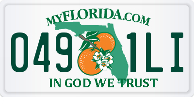 FL license plate 0491LI