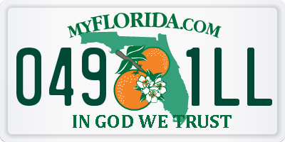 FL license plate 0491LL