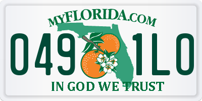 FL license plate 0491LO