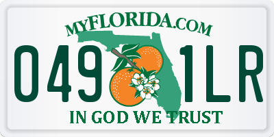 FL license plate 0491LR