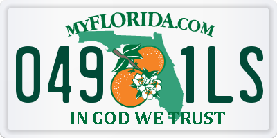 FL license plate 0491LS