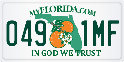 FL license plate 0491MF