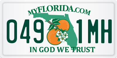 FL license plate 0491MH