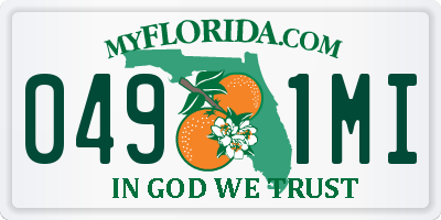 FL license plate 0491MI