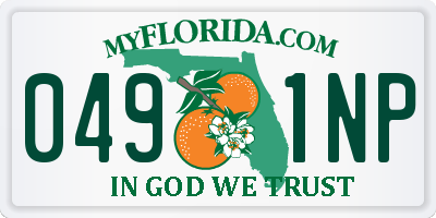 FL license plate 0491NP