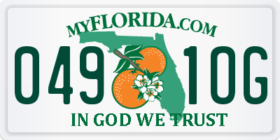 FL license plate 0491OG