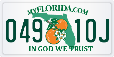 FL license plate 0491OJ